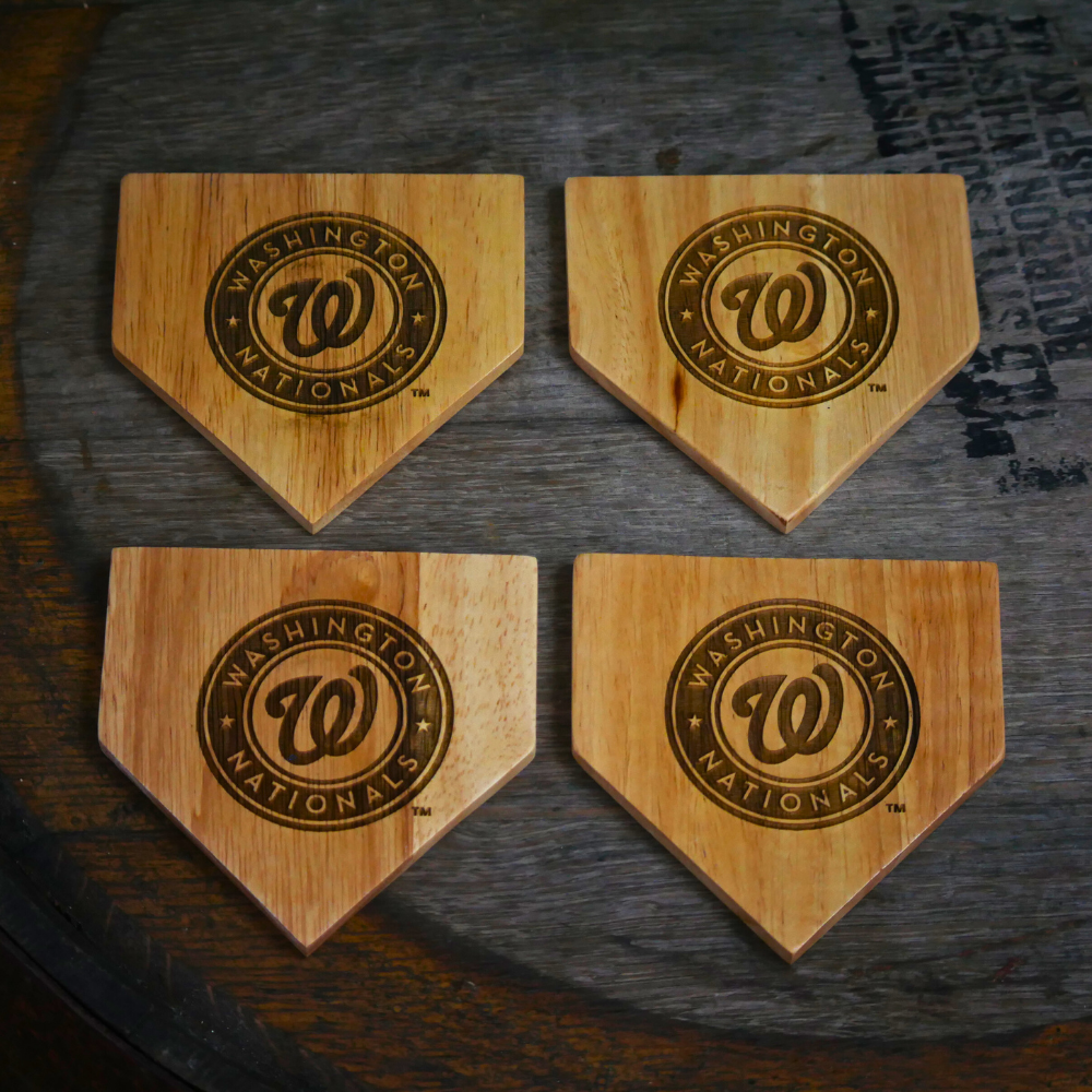 Washington Nationals Dugout Mug® | 4 Pack Wooden Coaster Set