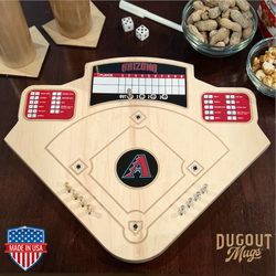 Arizona Diamondbacks Baseball Board Game with Dice