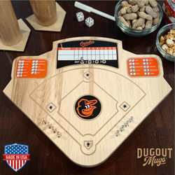 Baltimore Orioles Baseball Board Game with Dice