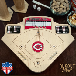 Cincinnati Reds Baseball Board Game with Dice