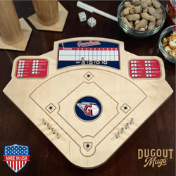 Cleveland Guardians Baseball Board Game with Dice