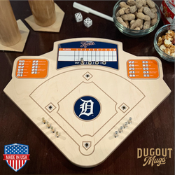 Detroit Tigers Baseball Board Game with Dice