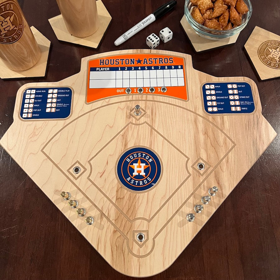 Houston Astros Baseball Board Game with Dice