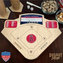 Los Angeles Angels Baseball Board Game with Dice
