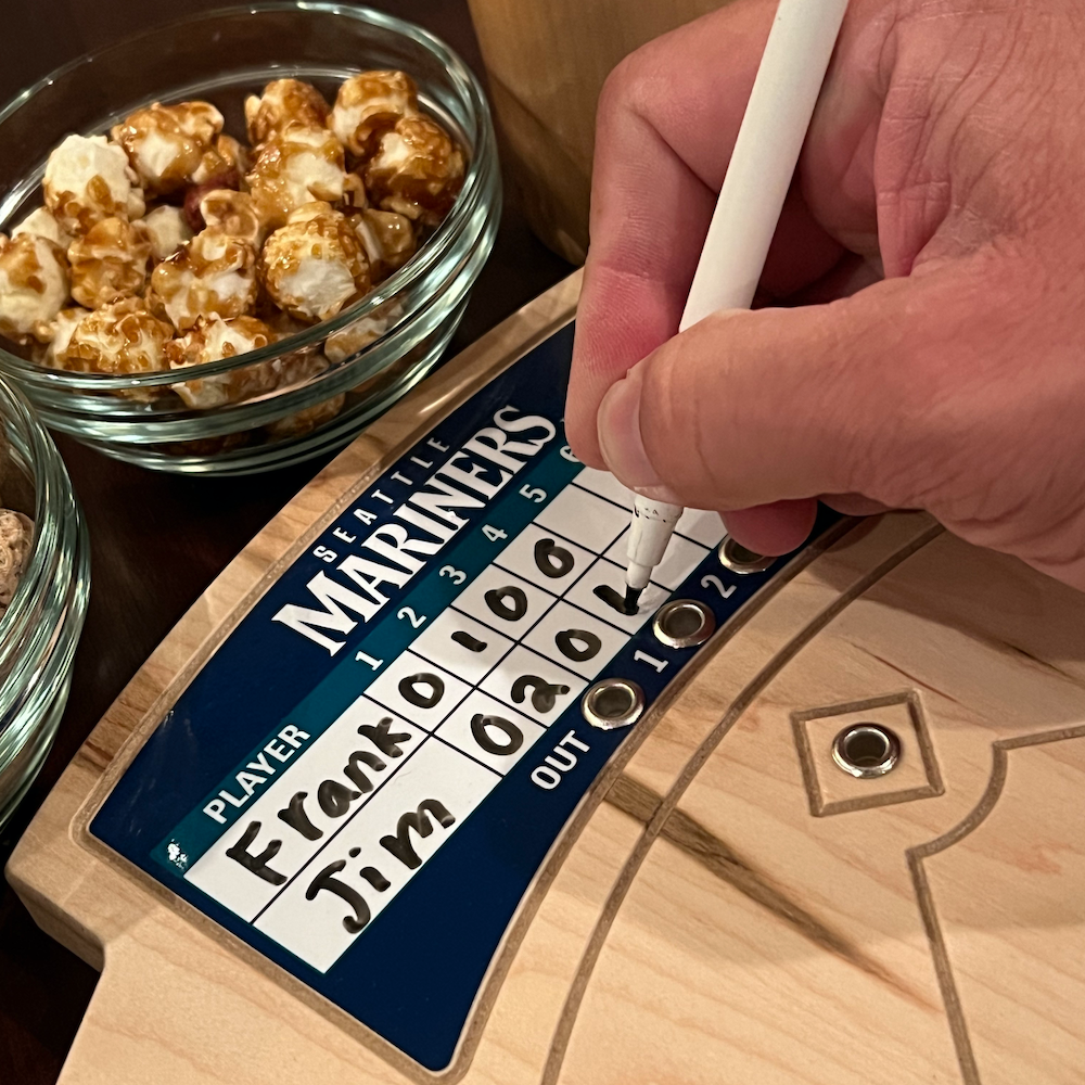 Seattle Mariners Baseball Board Game with Dice