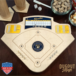 Milwaukee Brewers Baseball Board Game with Dice