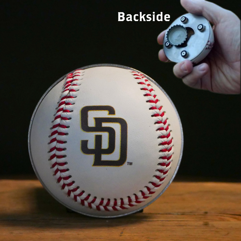 Choose From All 30 MLB Team Cutters - Half Baseball Bottle Opener