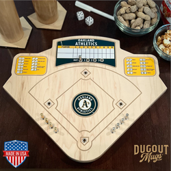 Oakland Athletics Baseball Board Game with Dice
