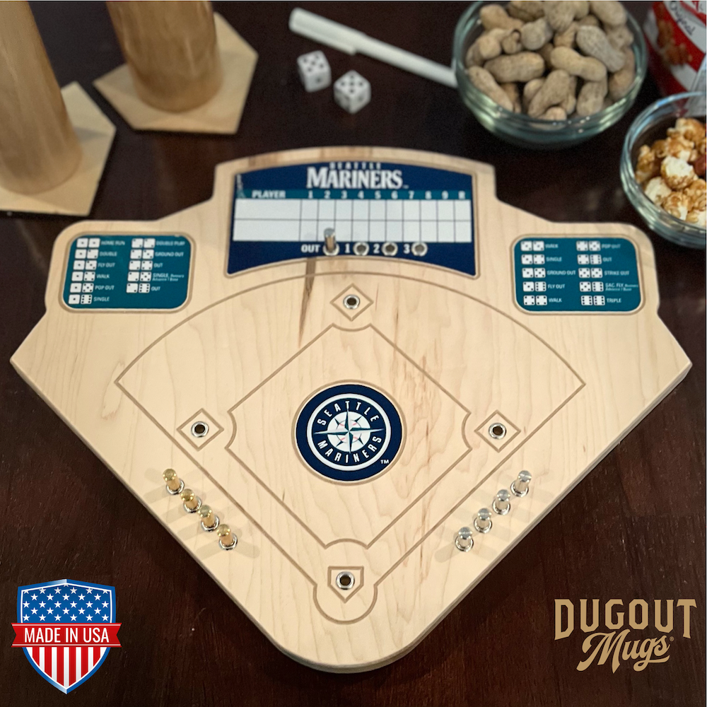 Seattle Mariners Baseball Board Game with Dice