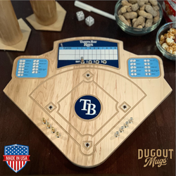 Tampa Bay Rays Baseball Board Game with Dice