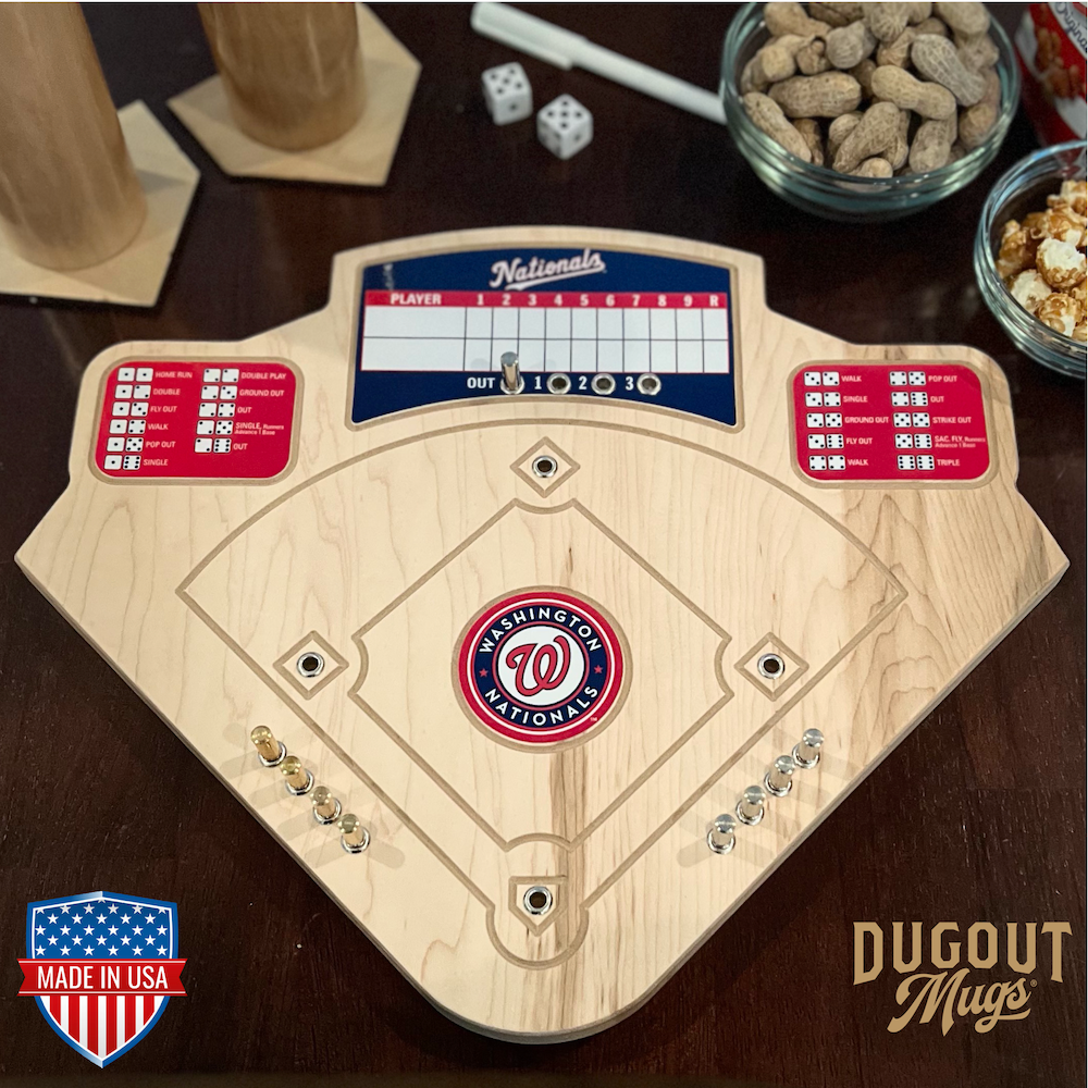 Washington Nationals Baseball Board Game with Dice