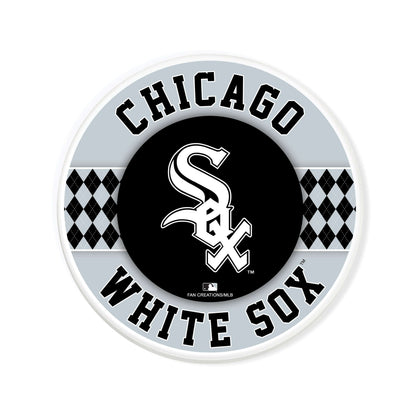MLB - Chicago White Sox 4 inch Ceramic Argyle Coaster