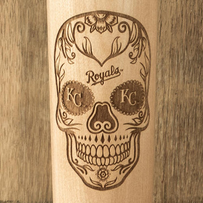 Kansas City Royals Sugar Skull Baseball Bat Mug Details