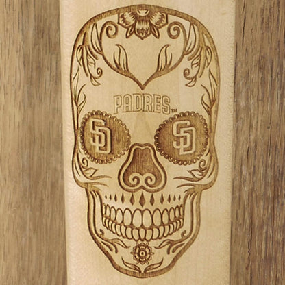 San Diego Padres Sugar Skull Baseball Bat Mug Details