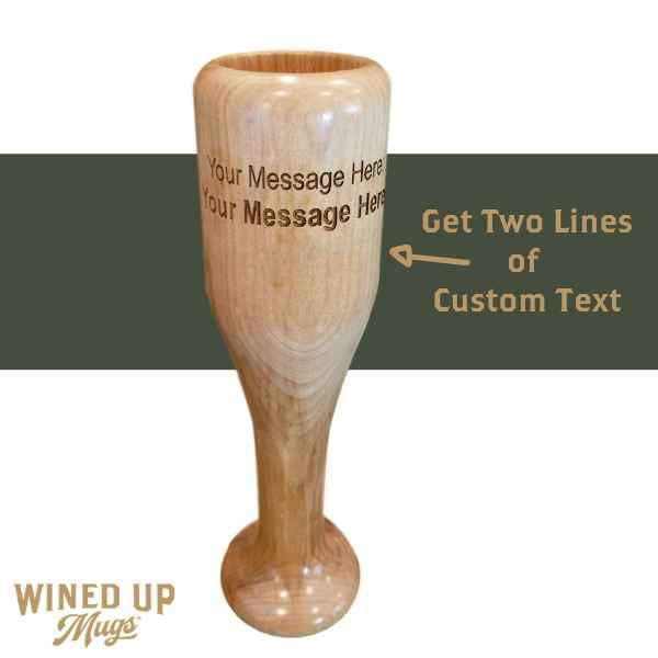 Personalize Your Wined Up® | Baseball Bat Wine Glass